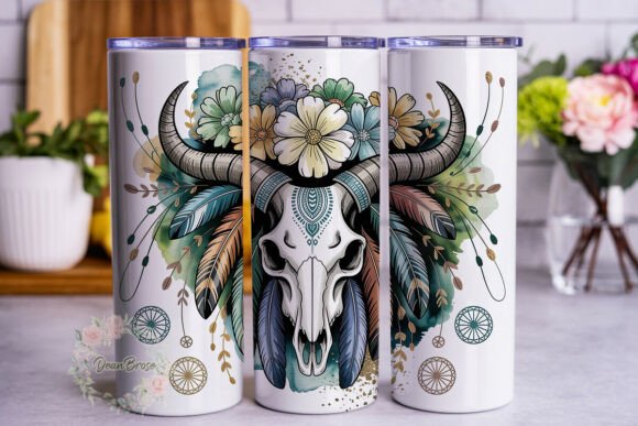 Boho Skull Floral 20oz Tumbler Wrap Review