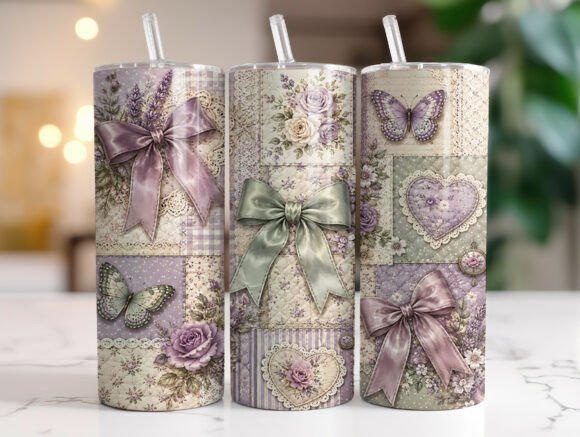 Coquette Patchwork Bow Floral Tumbler Review