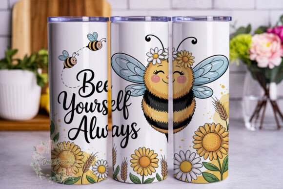 Cute Bee Yourself Always Tumbler Wrap
