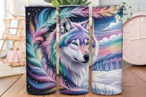Ethereal Winter Wolf 20oz Tumbler Wrap Review