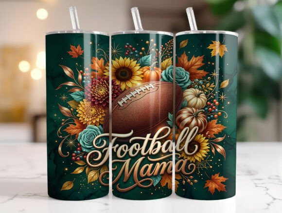 Fall Football Mama Tumbler Wrap Design Review