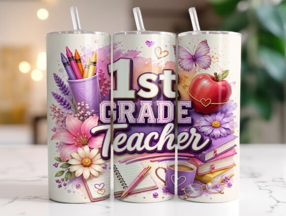 First Grade Teacher Tumbler Wrap Review