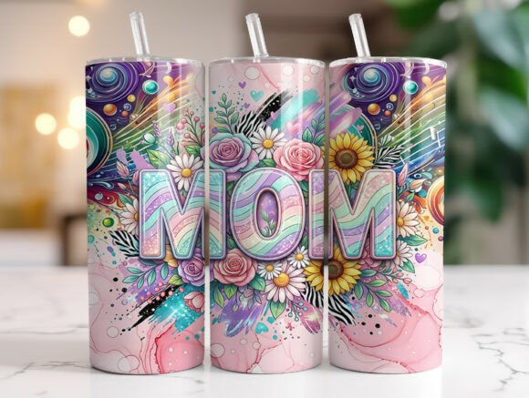Floral Mom Tumbler Wrap Design Review