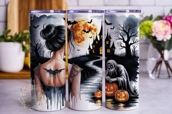 Gothic Halloween Girl 20oz Tumbler Wrap Review