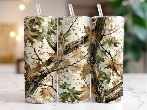 Hunting Camo Tree Leaves Tumbler Wrap Review