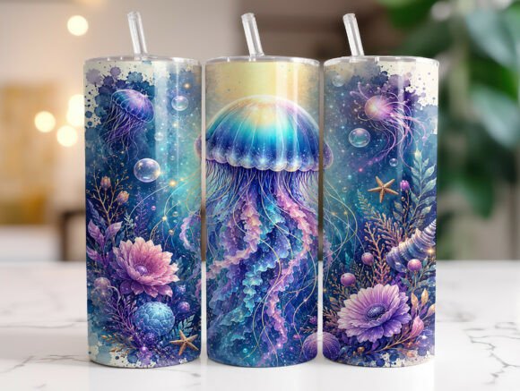 Jellyfish 20oz Tumbler Wrap Sublimation Review