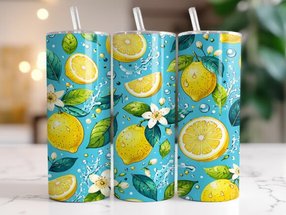 Lemon Citrus Splash 20 Oz Tumbler Wrap Review