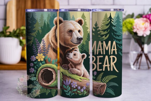 Mama Bear Forest Life 20oz Tumbler Wrap Review
