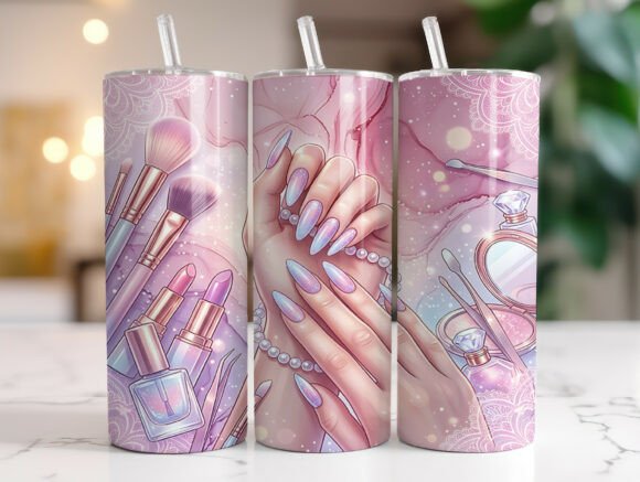Nail Artist Glam Tumbler Wrap Design Review