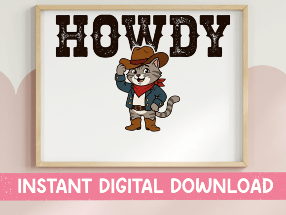 Saddle Up Buttercup Cowboy Cat SVG PNG