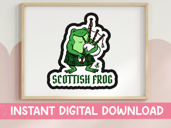 Scottish Frog Bagpipes Kilt SVG Review
