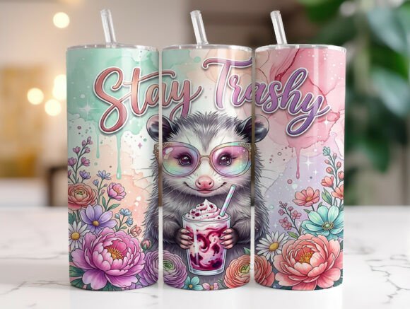 Stay Trashy Opossum Tumbler Wrap Review