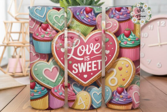 Sweet Valentine Hearts Cupcakes Tumbler Review