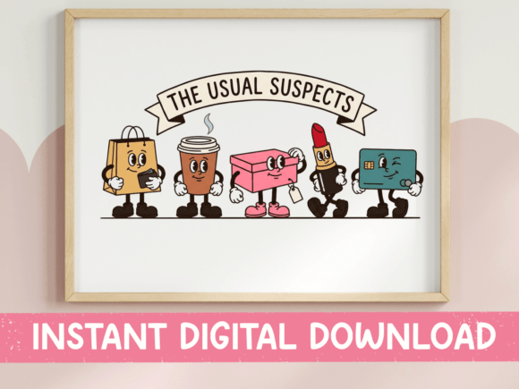 The Usual Suspects Shopping Retro SVG Review