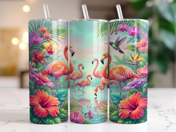 Tropical Flamingo Floral Tumbler Wrap Review