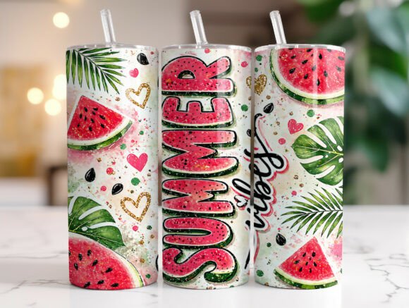 Watermelon Summer Vibes Tropical Tumbler Review