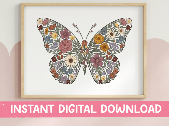 Wildflower Butterfly SVG PNG Boho Review